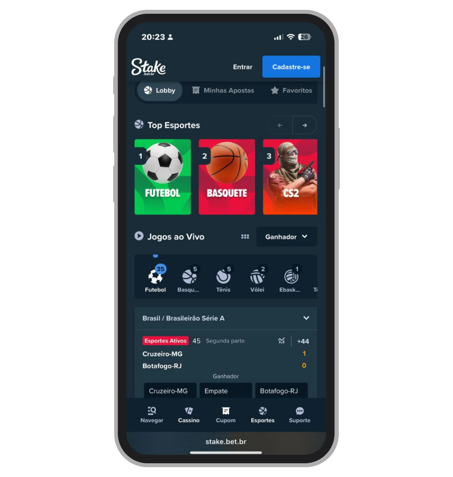 Casa de apostas Stake 