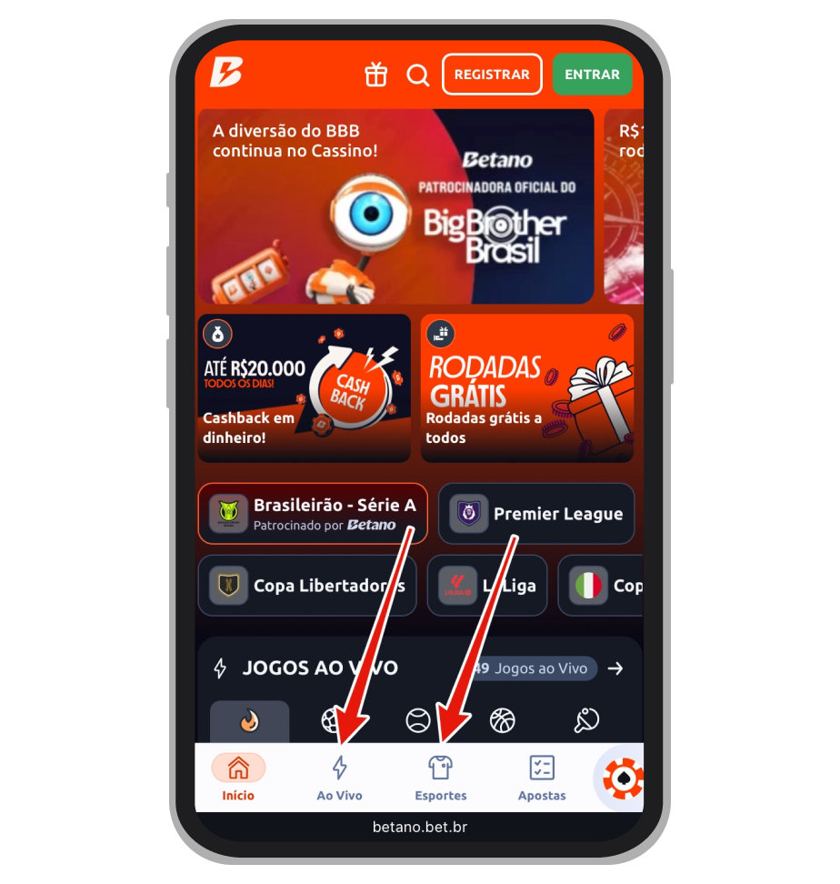 Apostas esportivas Betano