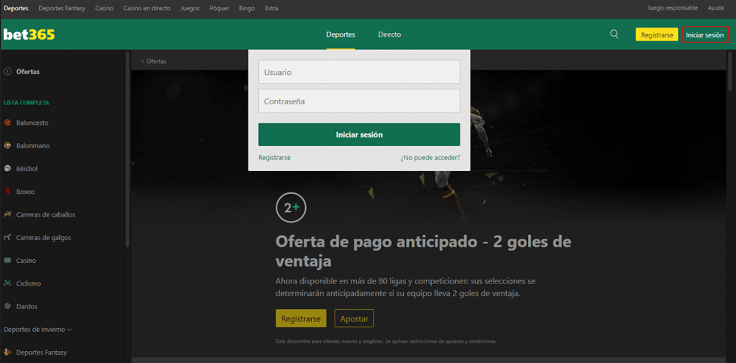 Iniciar sesión