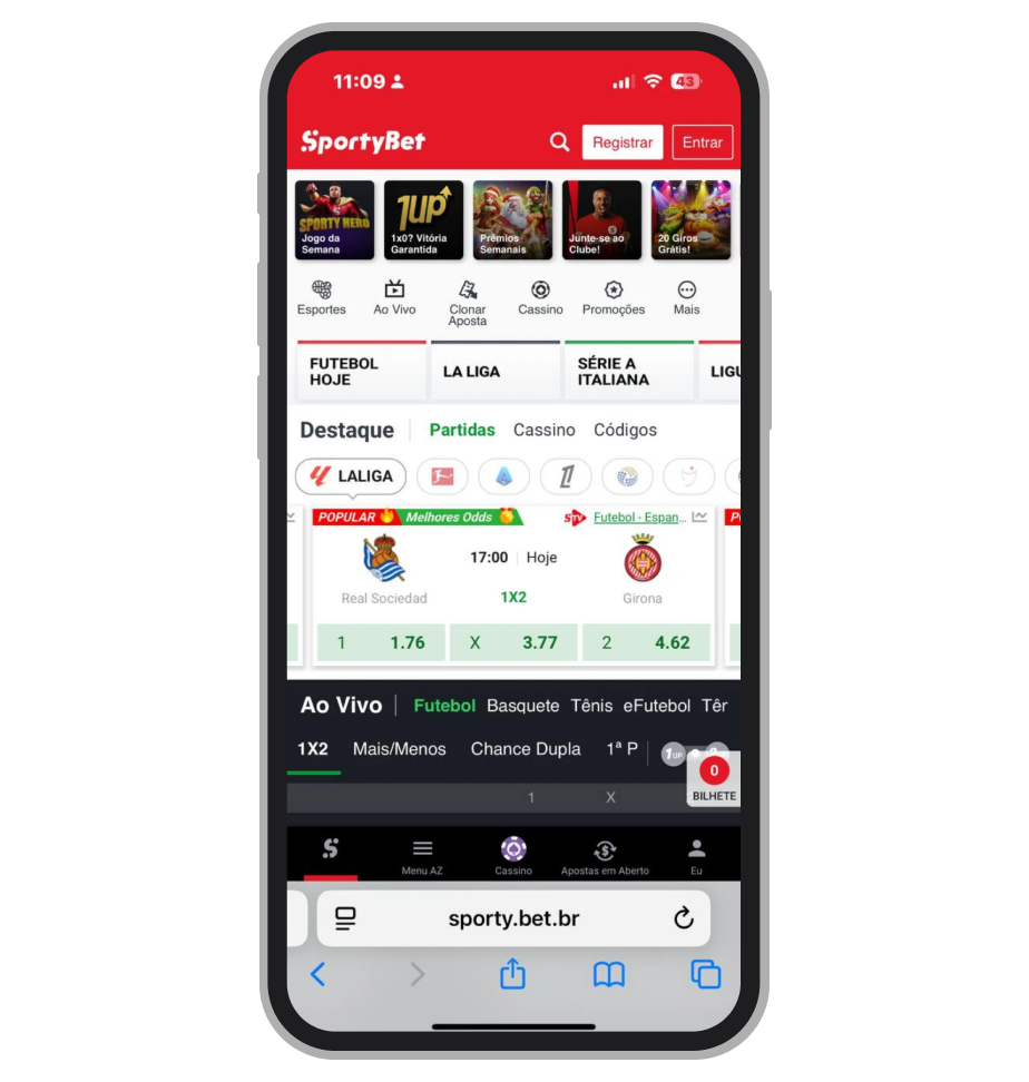 A SportyBet apostas esportivas 