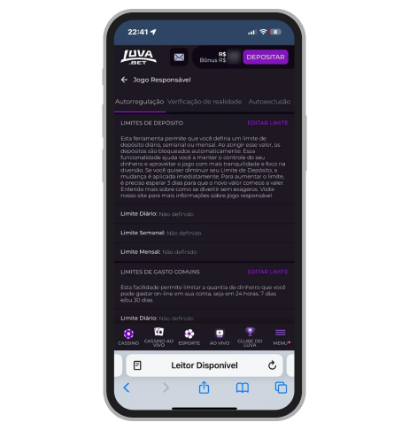 A seção de jogo responsável na Luva.bet 