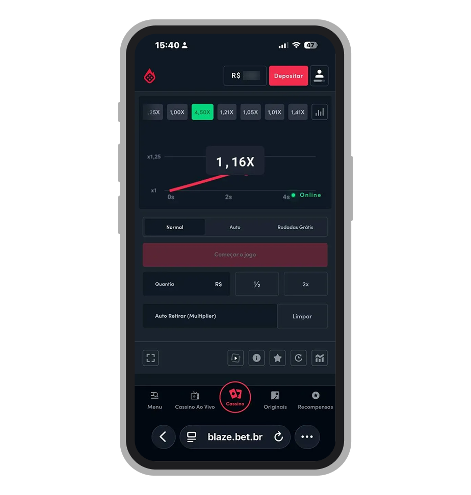 Jogos crash no site do cassino Blaze