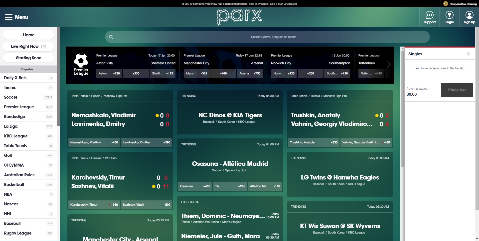 parx casino and sportsbook review