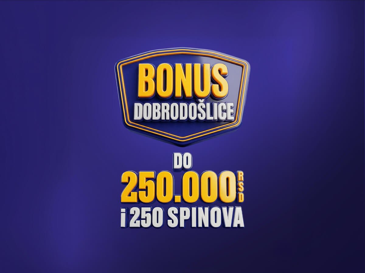 Keš bonus Mozzart Bet 250000 dinara.