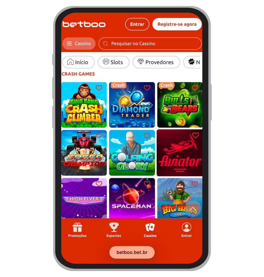 Jogos crash no Betboo cassino