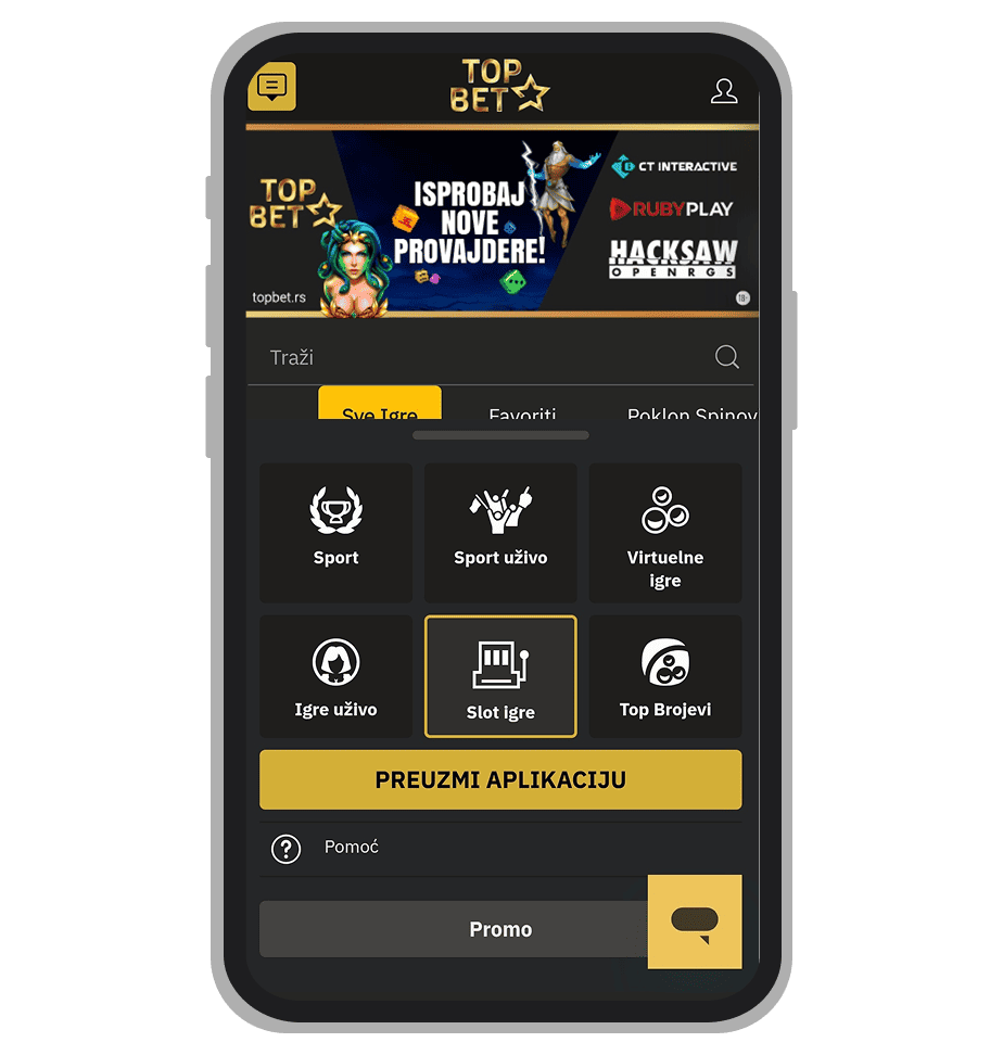 TopBet kazino stranica