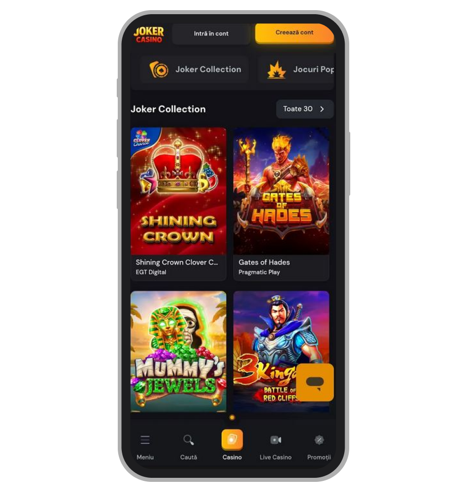 Versiune mobil Joker Casino
