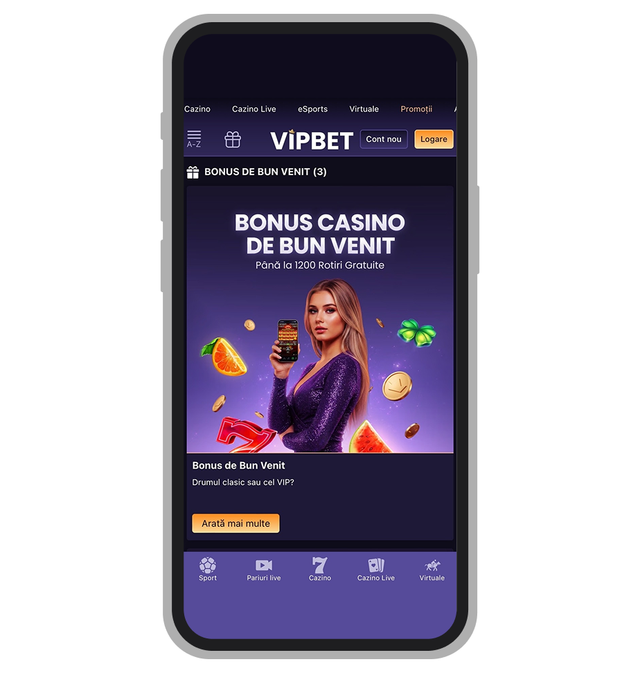 Bonus de bun venit la Vipbet Casino