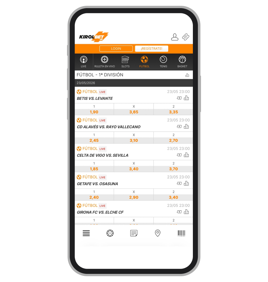 Las apuestas deportivas en Kirolbet