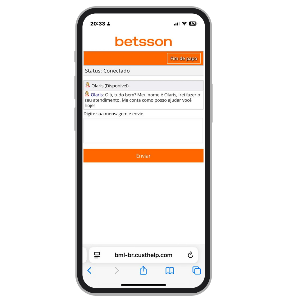 Design do chat ao vivo deixa a desejar
