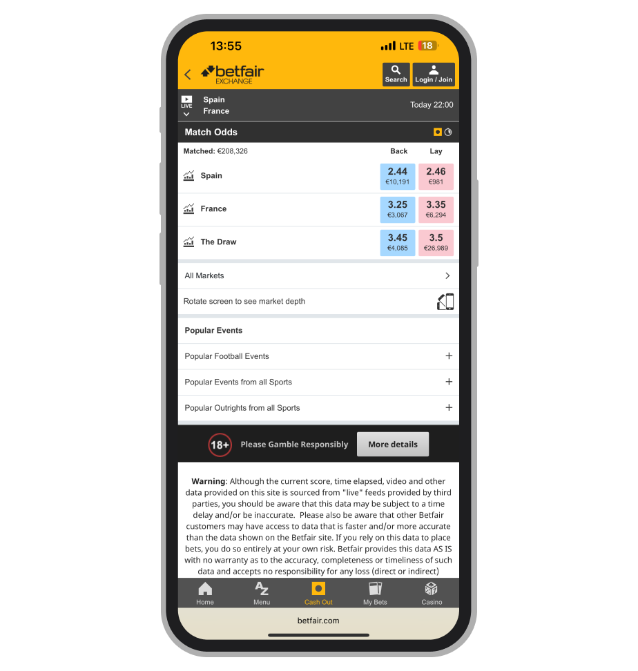 Биржа Betfair
