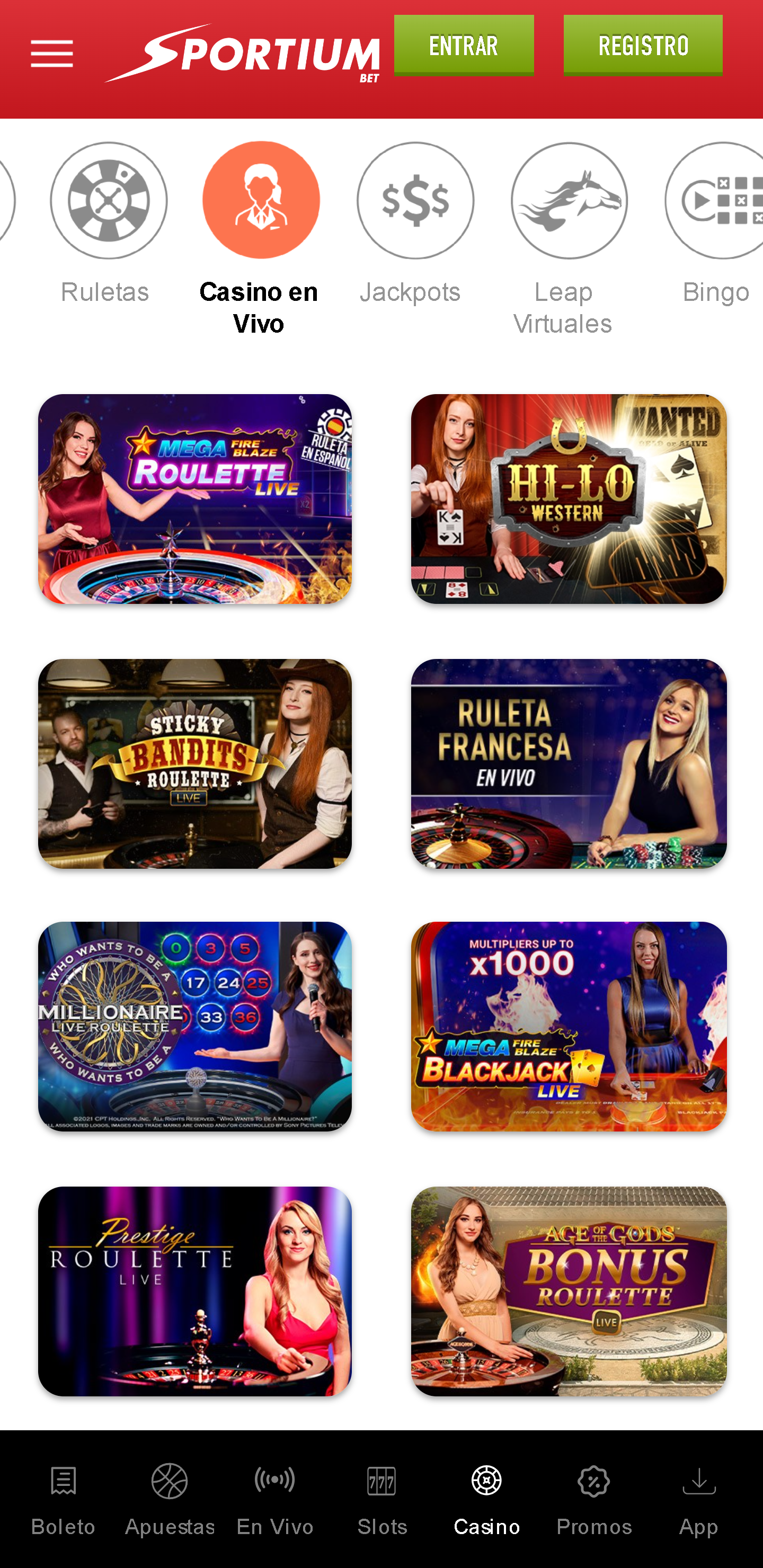 Casino en Vivo