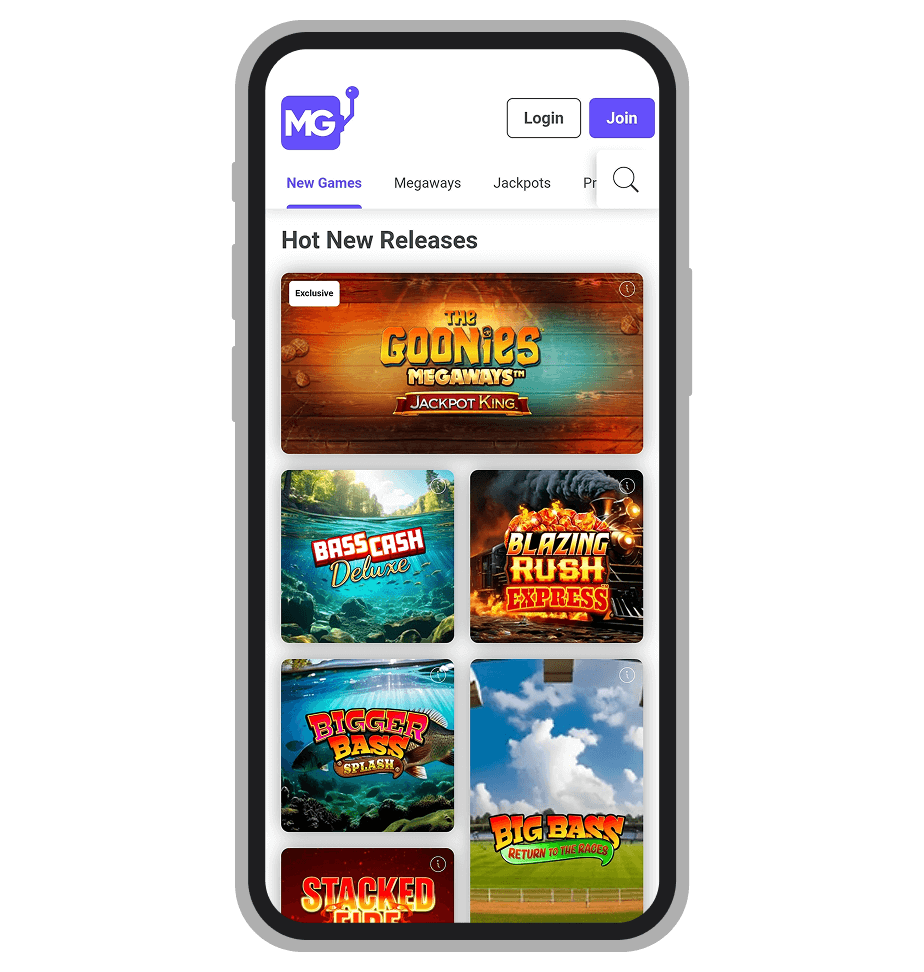 New Games page