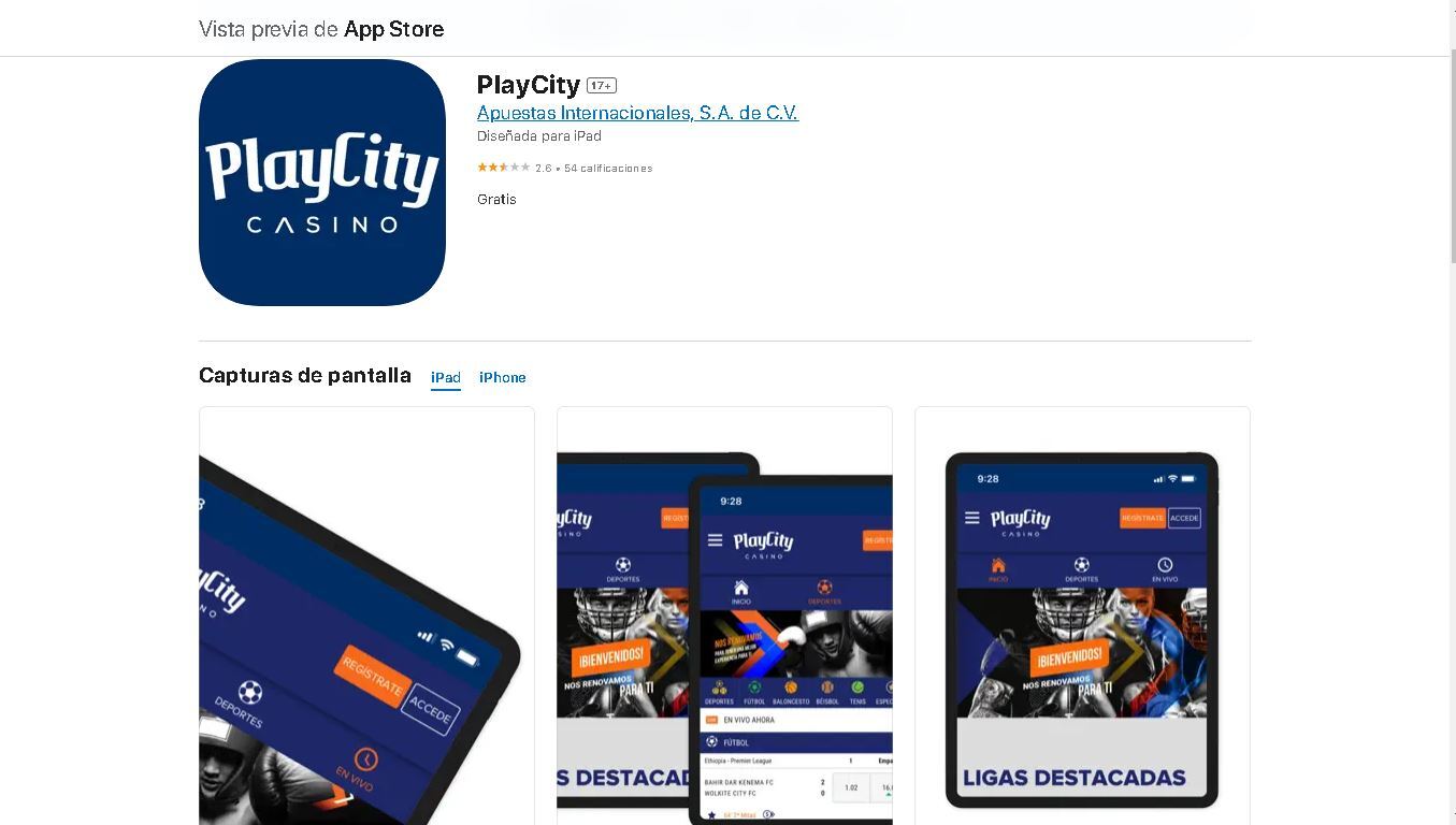 App Store, App de PlayCity