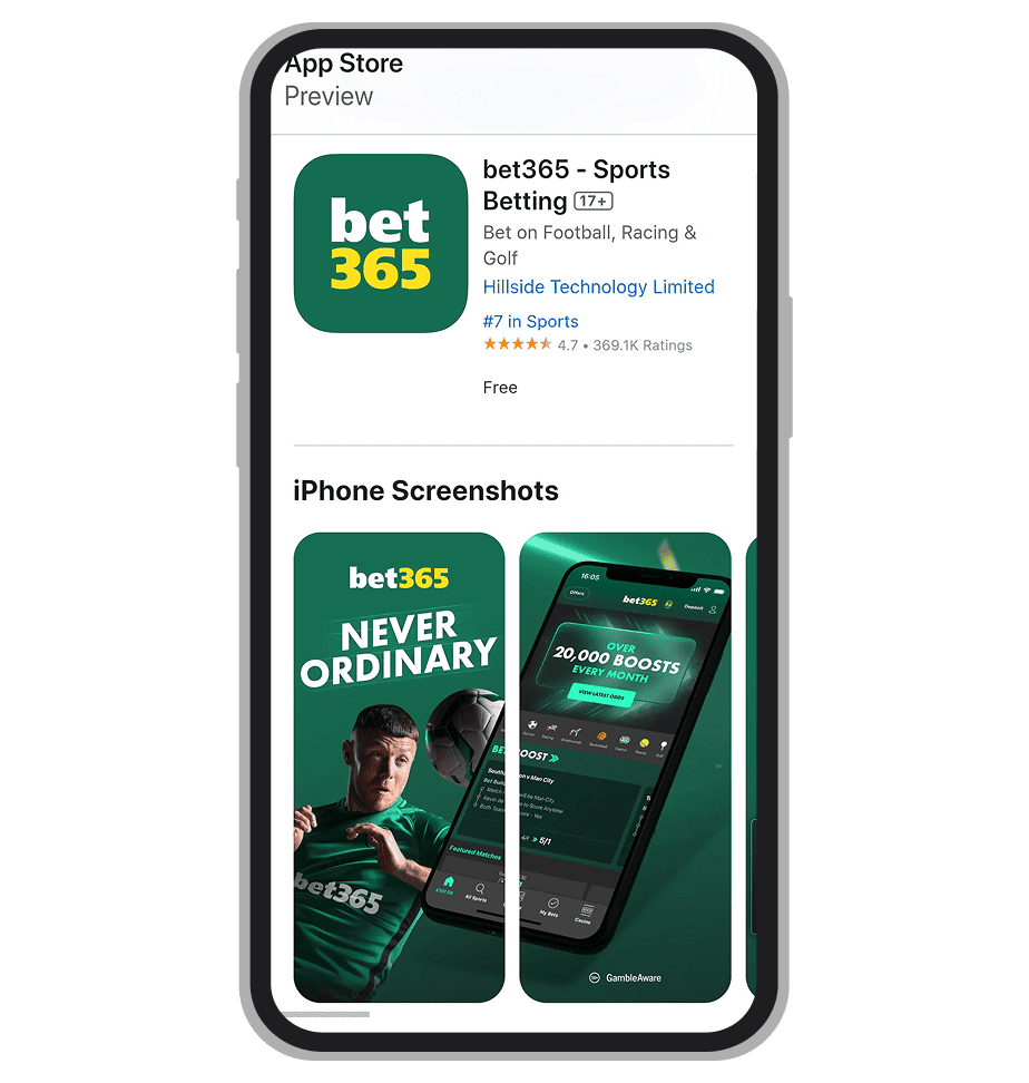 Bet365 aplikacija na App Store