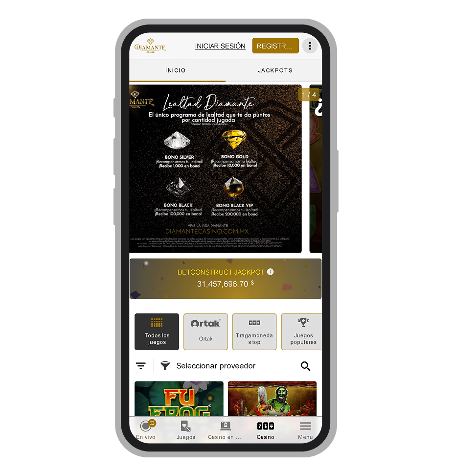 Página inicial (versión móvil)