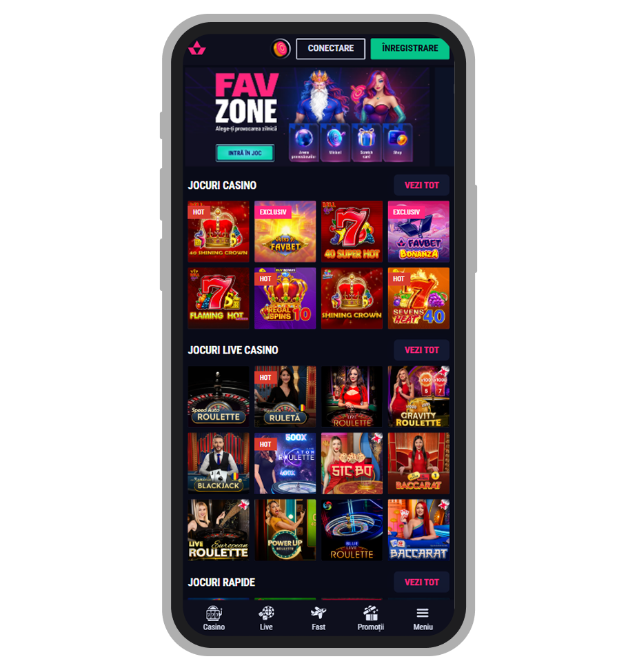 Pagina principala Favbet Casino