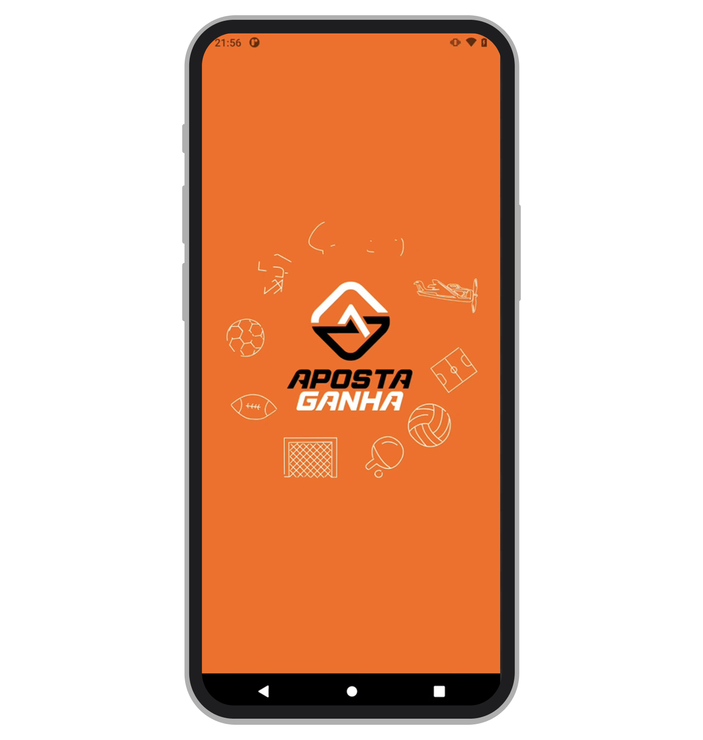 O Aposta Ganha app iniciando