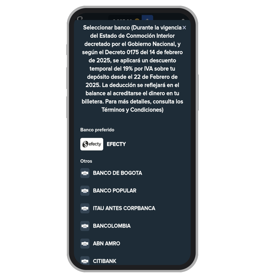 Retiros App Stake