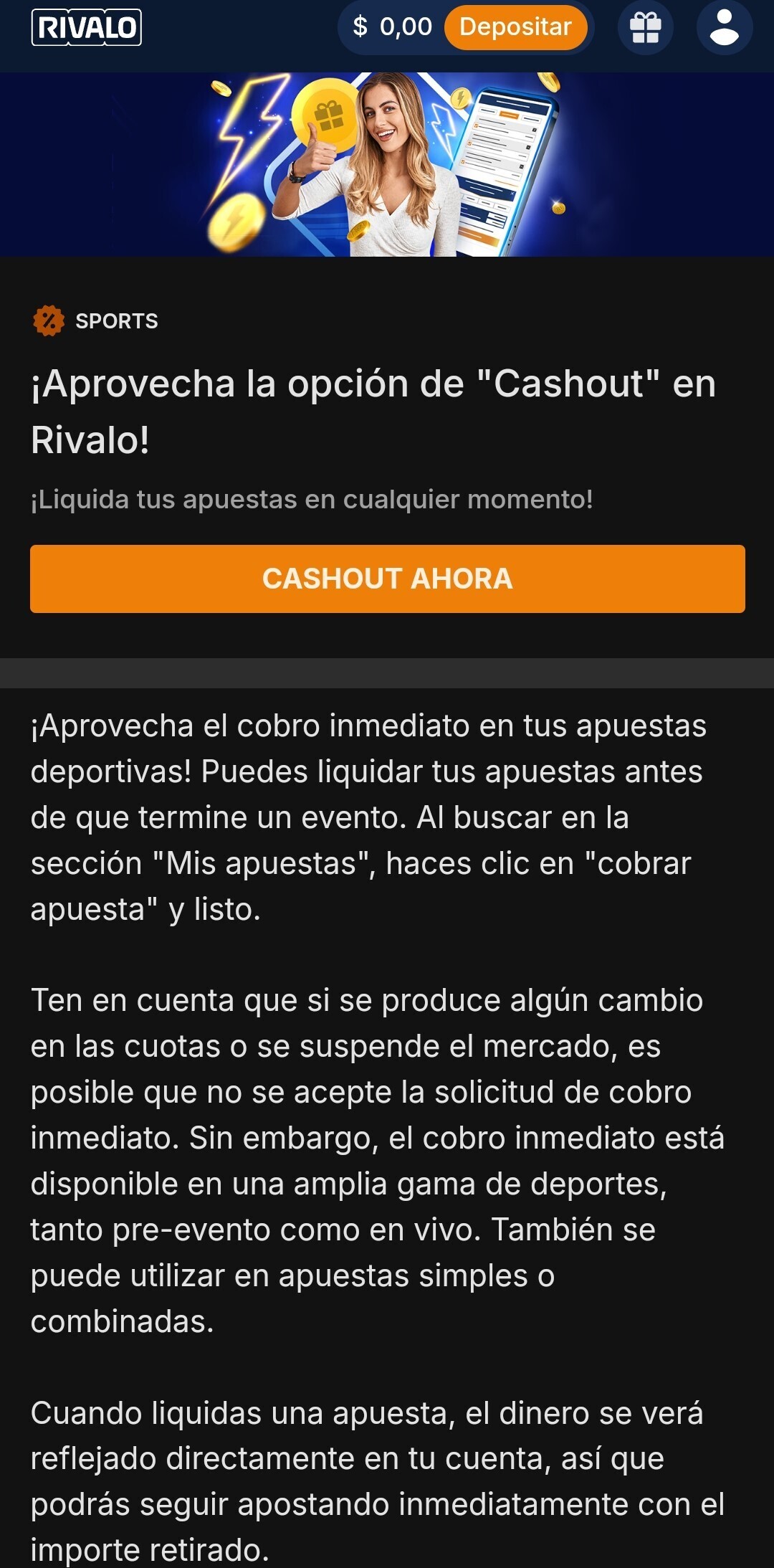 Cash Out Rivalo