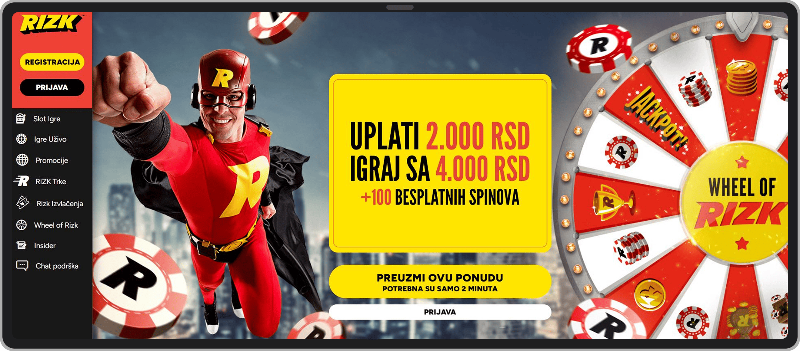 Rizk web portal