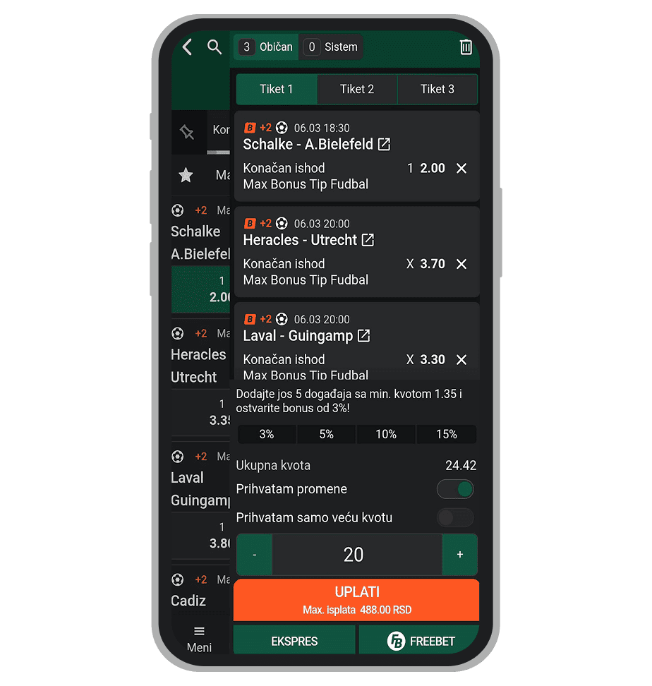 MaxBet provera tiketa