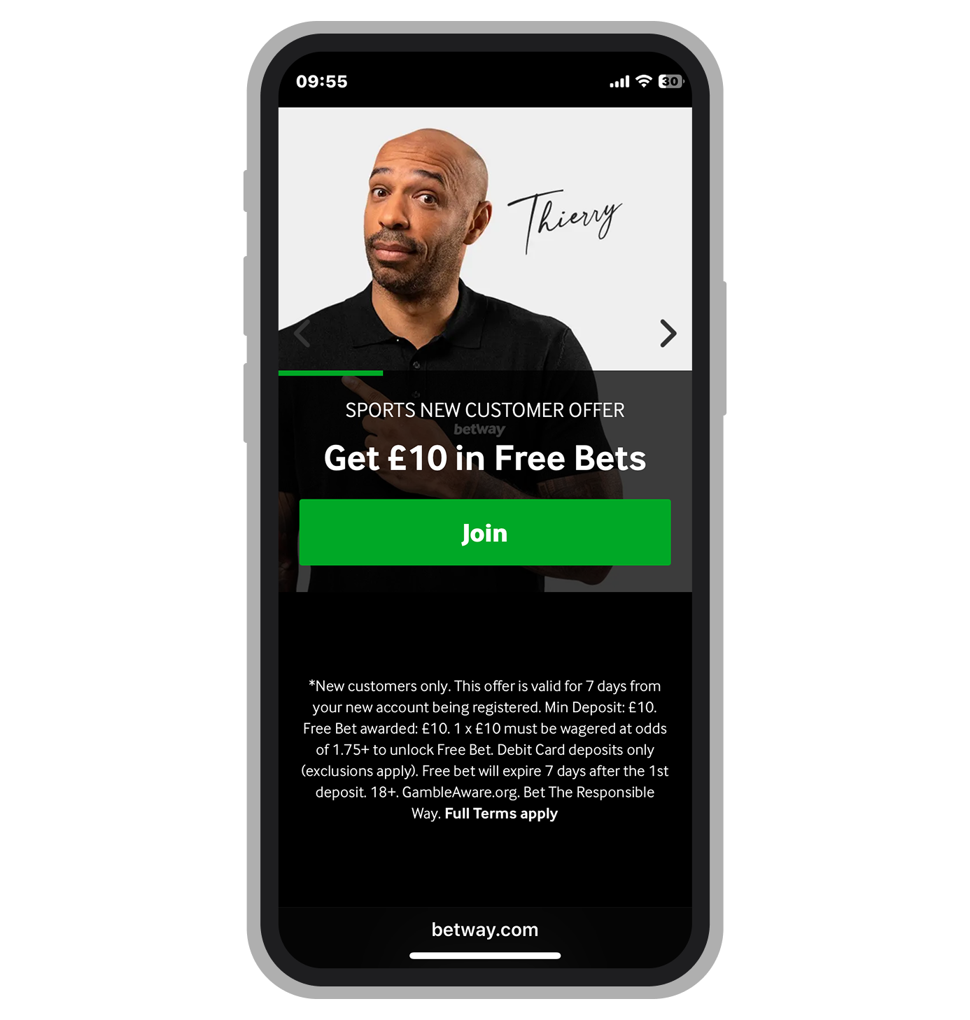 Betway Sign up offer