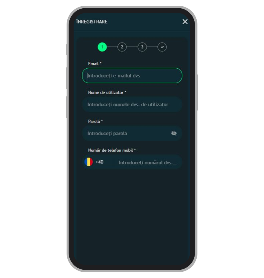Furnizarea adresei de e-mail și a numărului de telefon