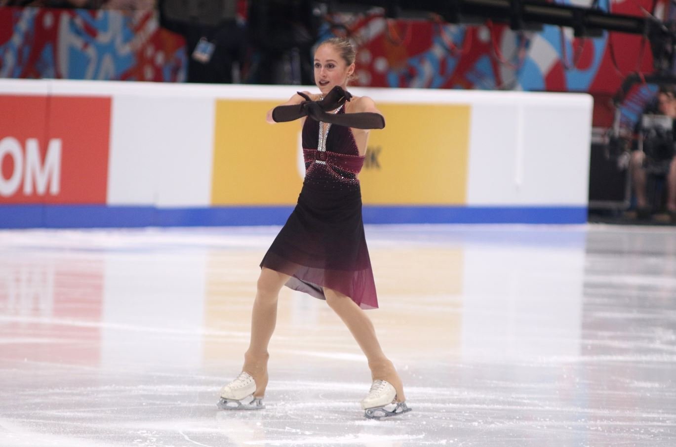 Горбачёва выиграла короткую программу на этапе Гран-при России в Омске.