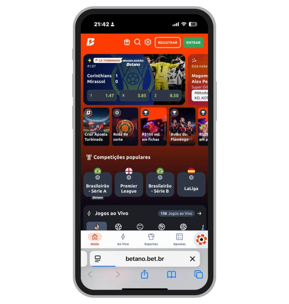 Tela da Betano com transmissões ao vivo e ferramenta xGoals em partidas 