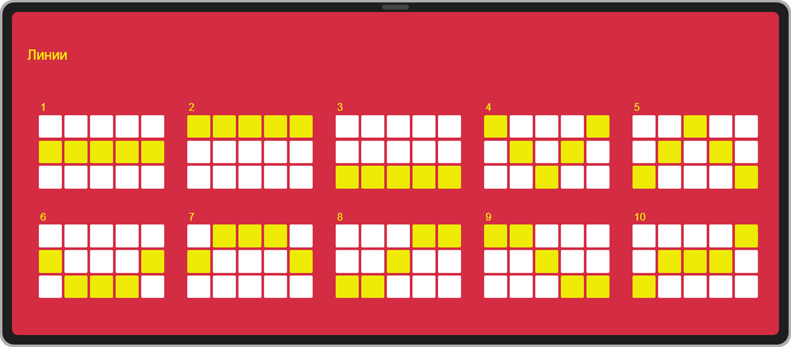 Линии выплат