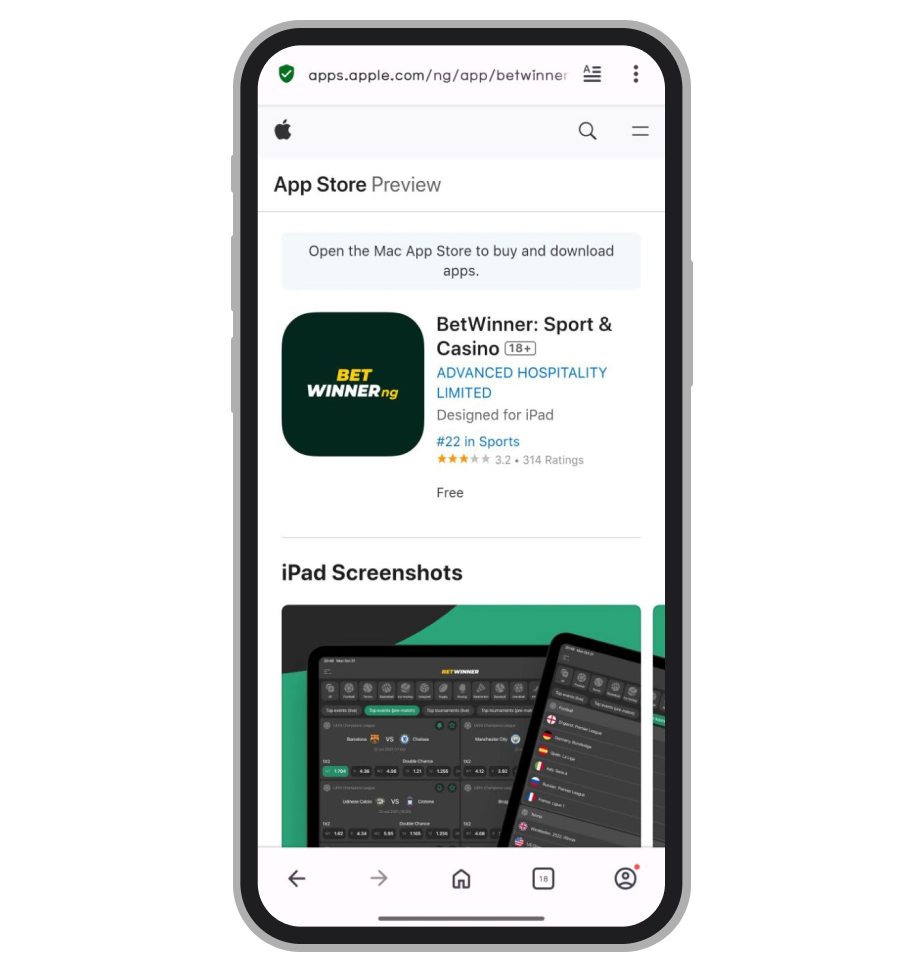 Страница приложения в App Store