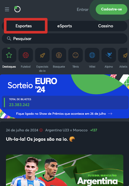 Acesse à Sportsbet apostas esportivas