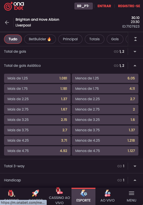 Mercado asiatico na Onabet