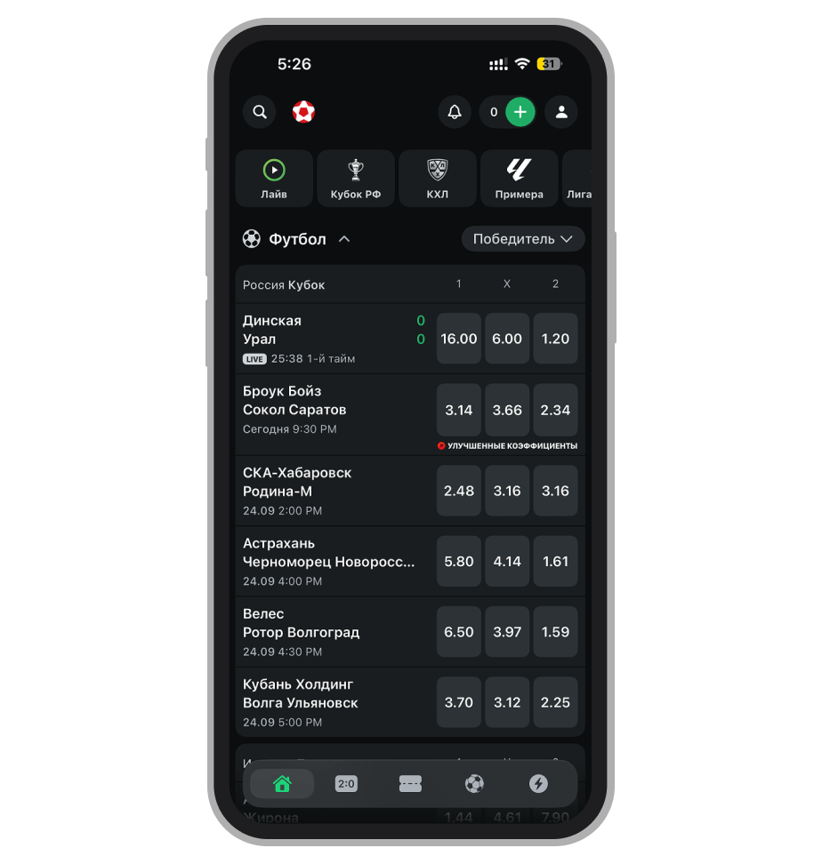 Приложение Leon на iOS