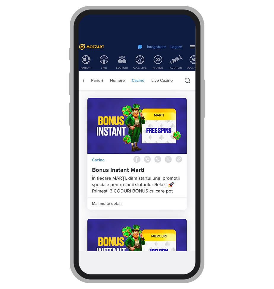 Promoții Mozzart Casino