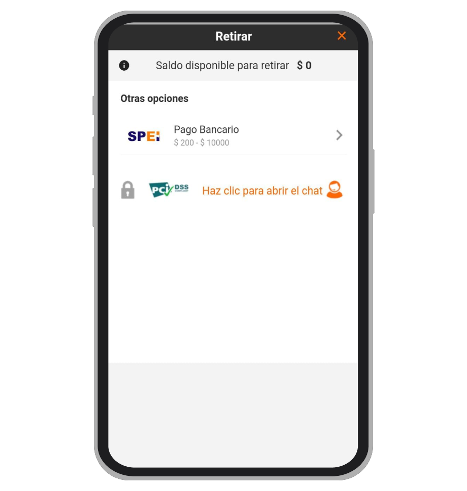 Retiros en App de Betsson