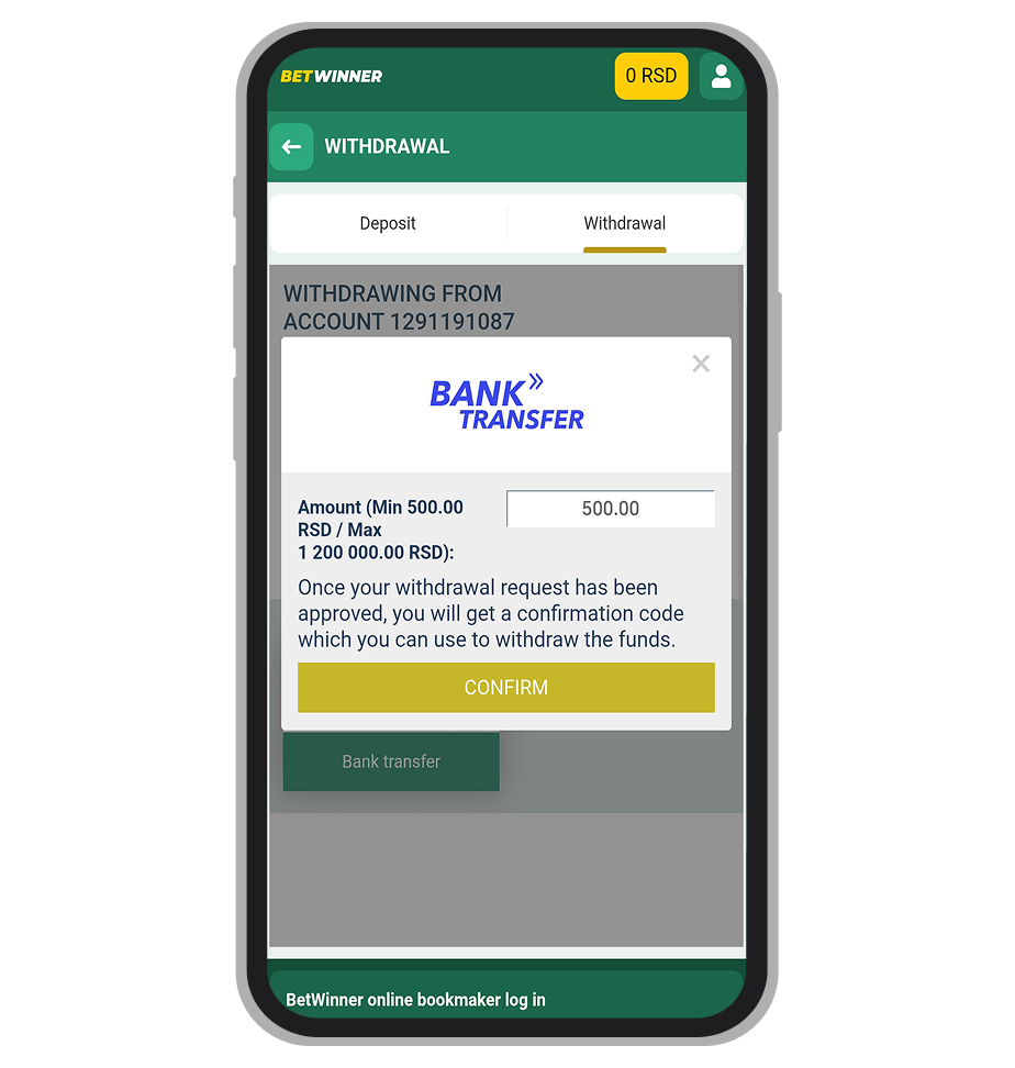 BetWinner isplata