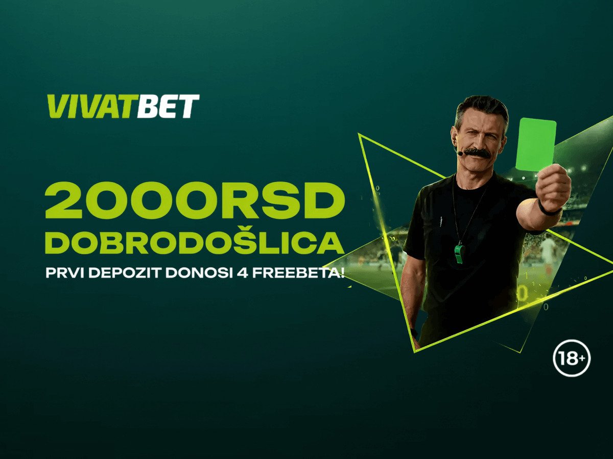 Freebet Vivatbet 2000 RSD.