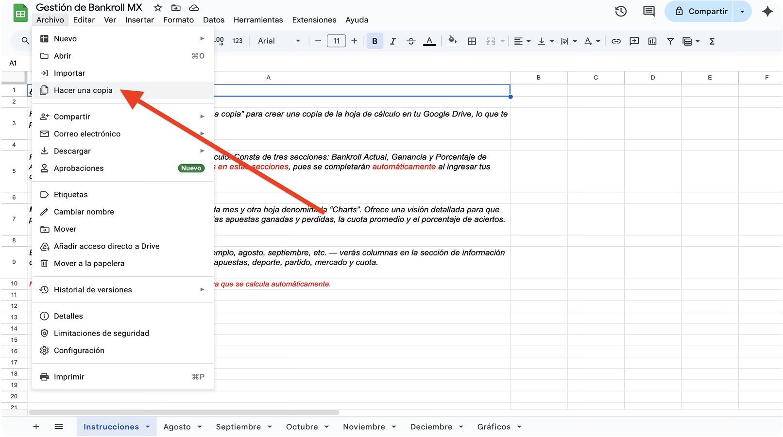 Copiar el documento