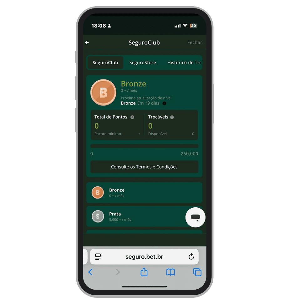 SegurobetClub  — programa de fidelidade da operadora