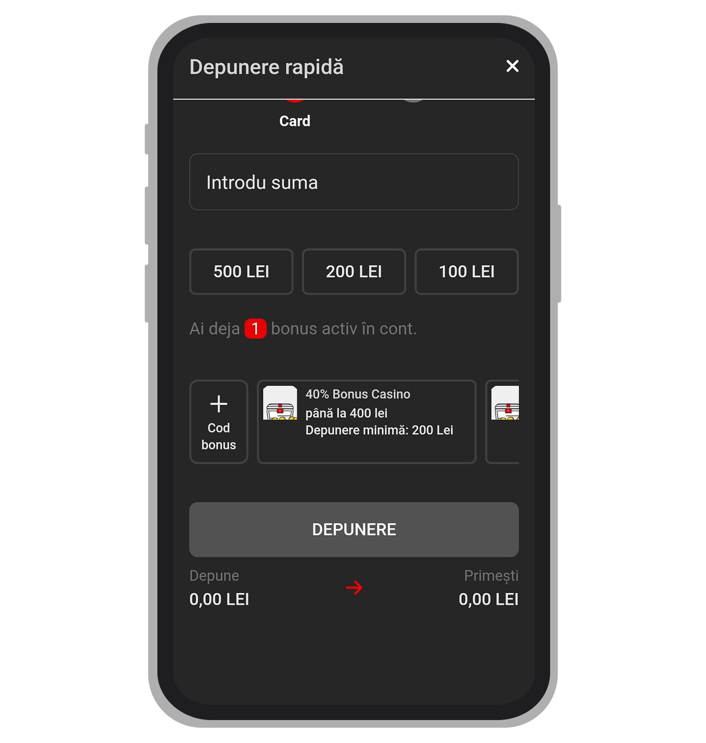 Prima depunere la StanleyBet Casino