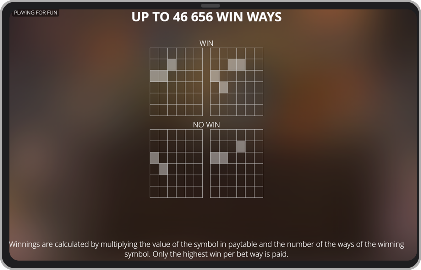 Screenshot with rules