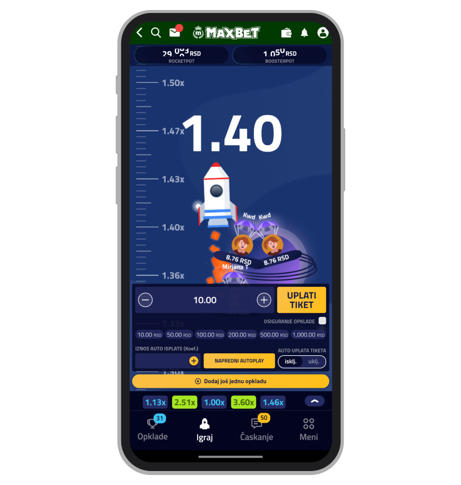 Rocketman na Maxbet