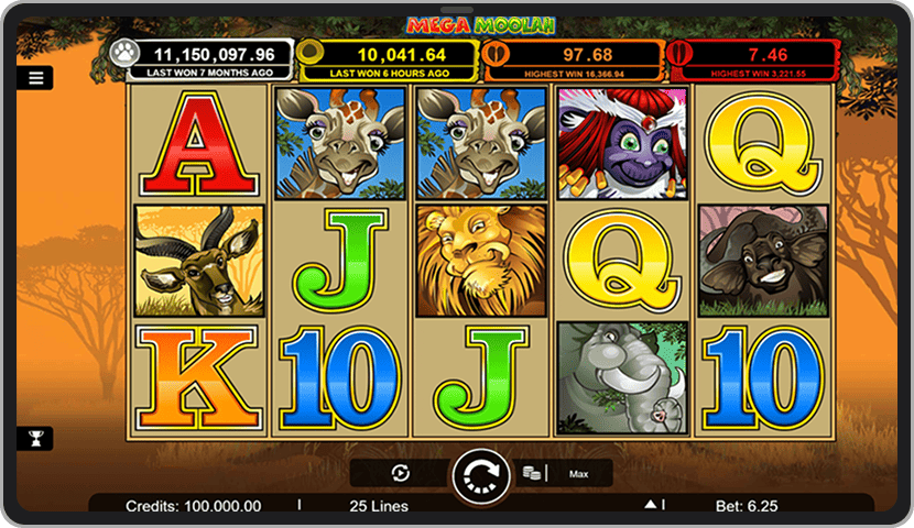 Mega Moolah progresivni slot
