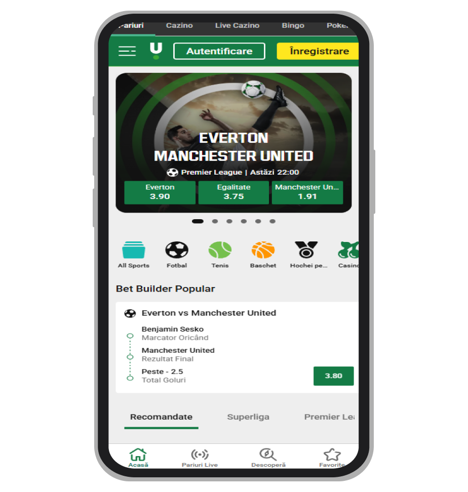 Unibet homepage