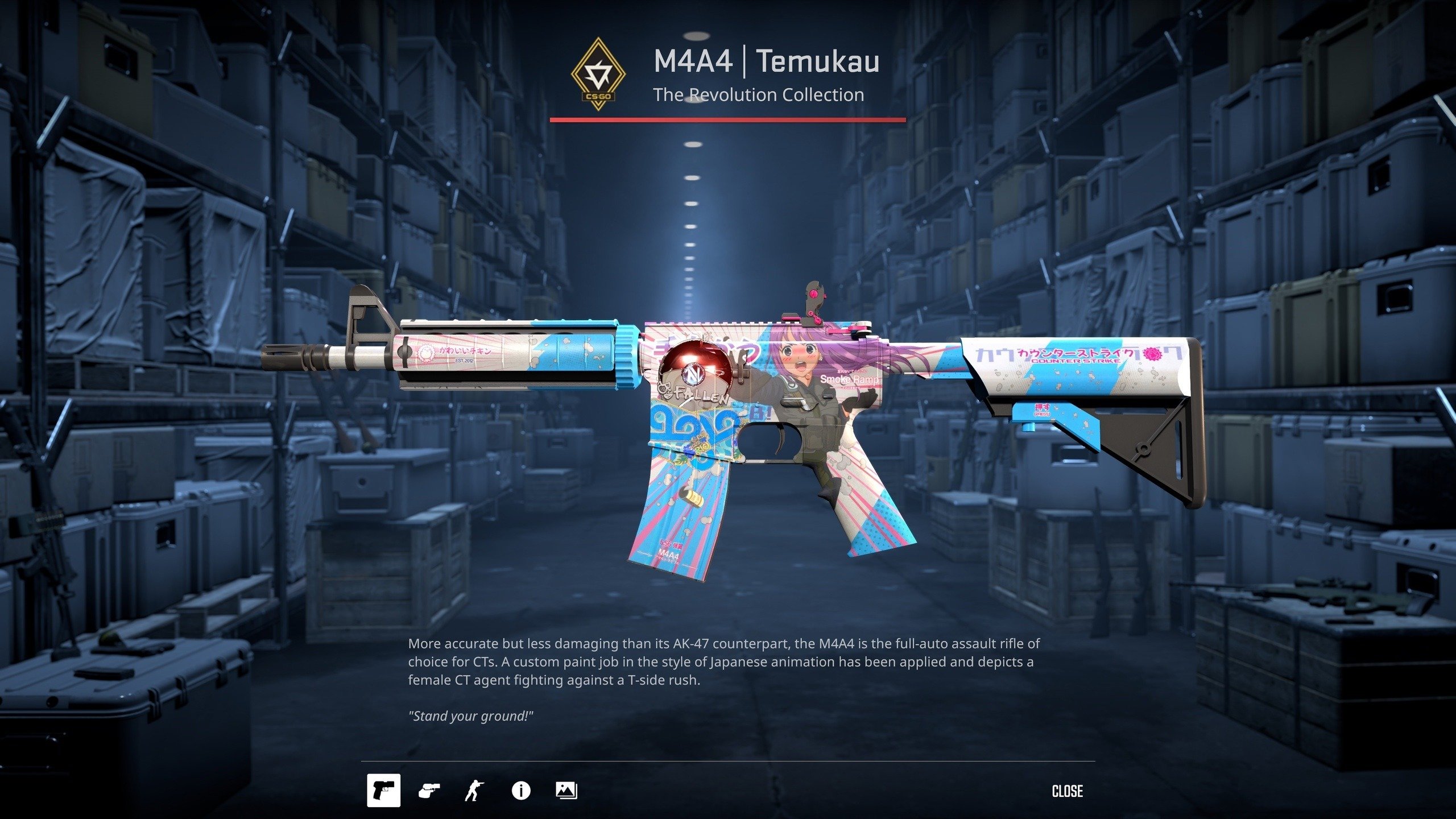 M4A4 | Темукау и покемон