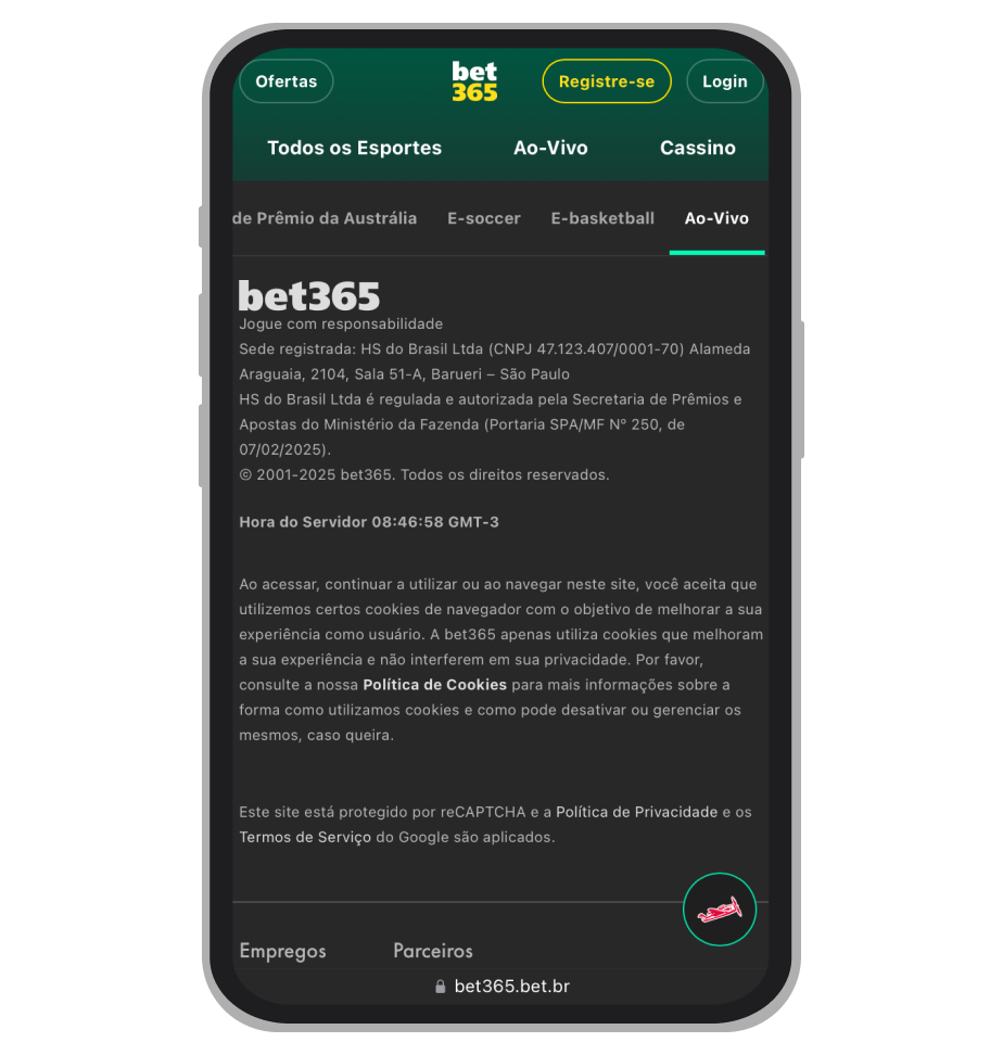 Licença da Bet365 para operar no Brasil