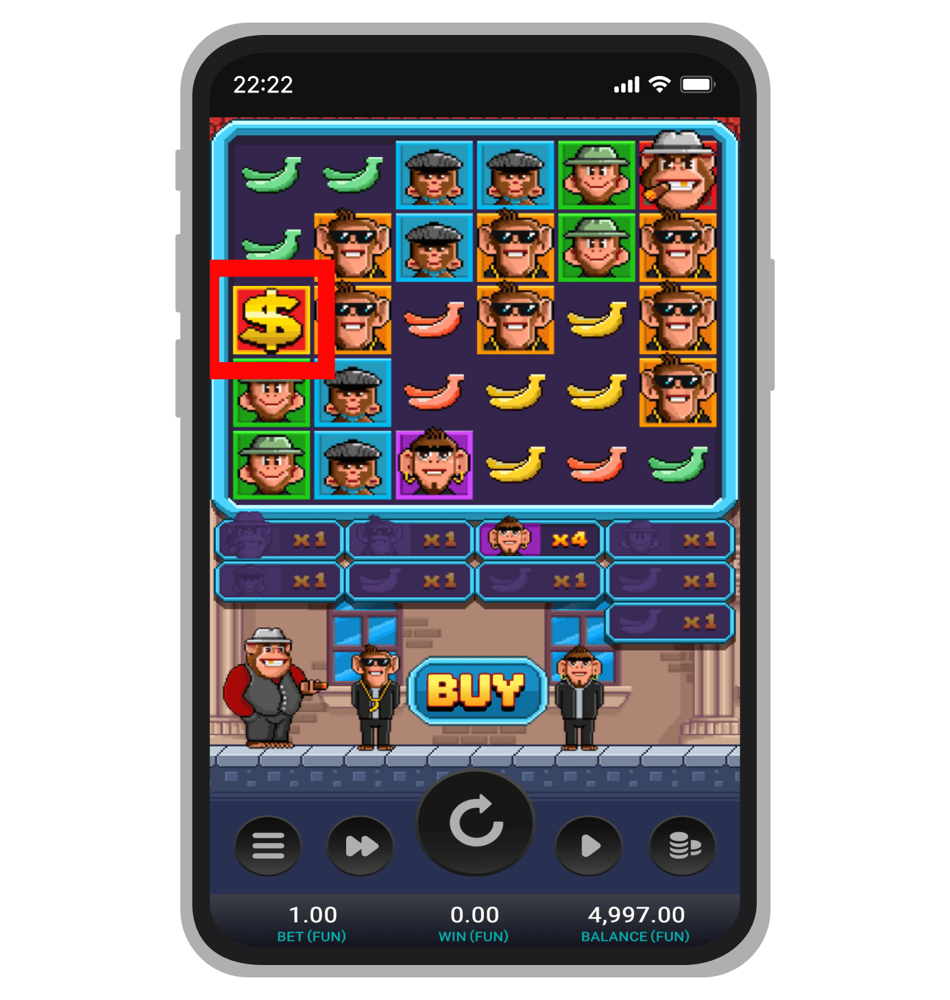 Skater simbol u Banana Town