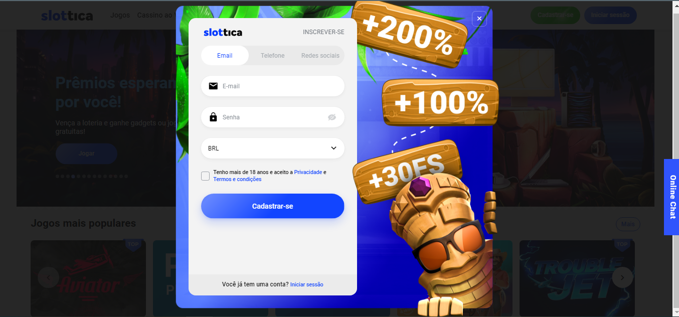 Primeiro método de registro